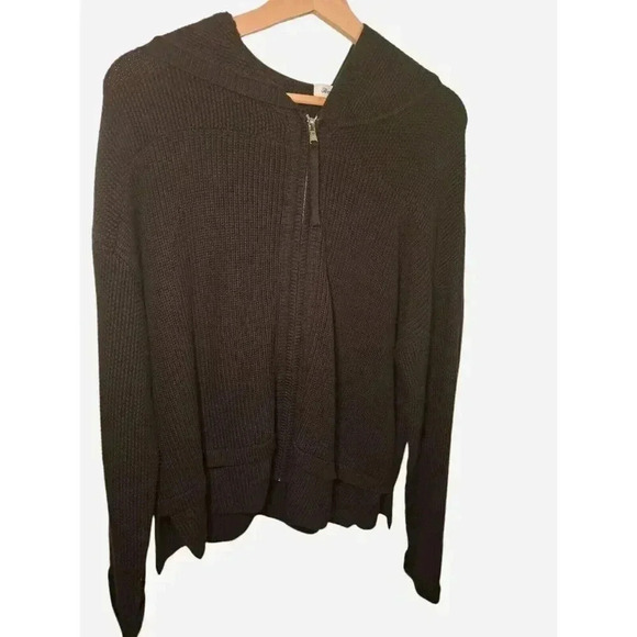 Tommy Bahama Womens Pima Cotton Bamboo Knit Zip Up Sweater Size Large Minimalist - Picture 1 of 10